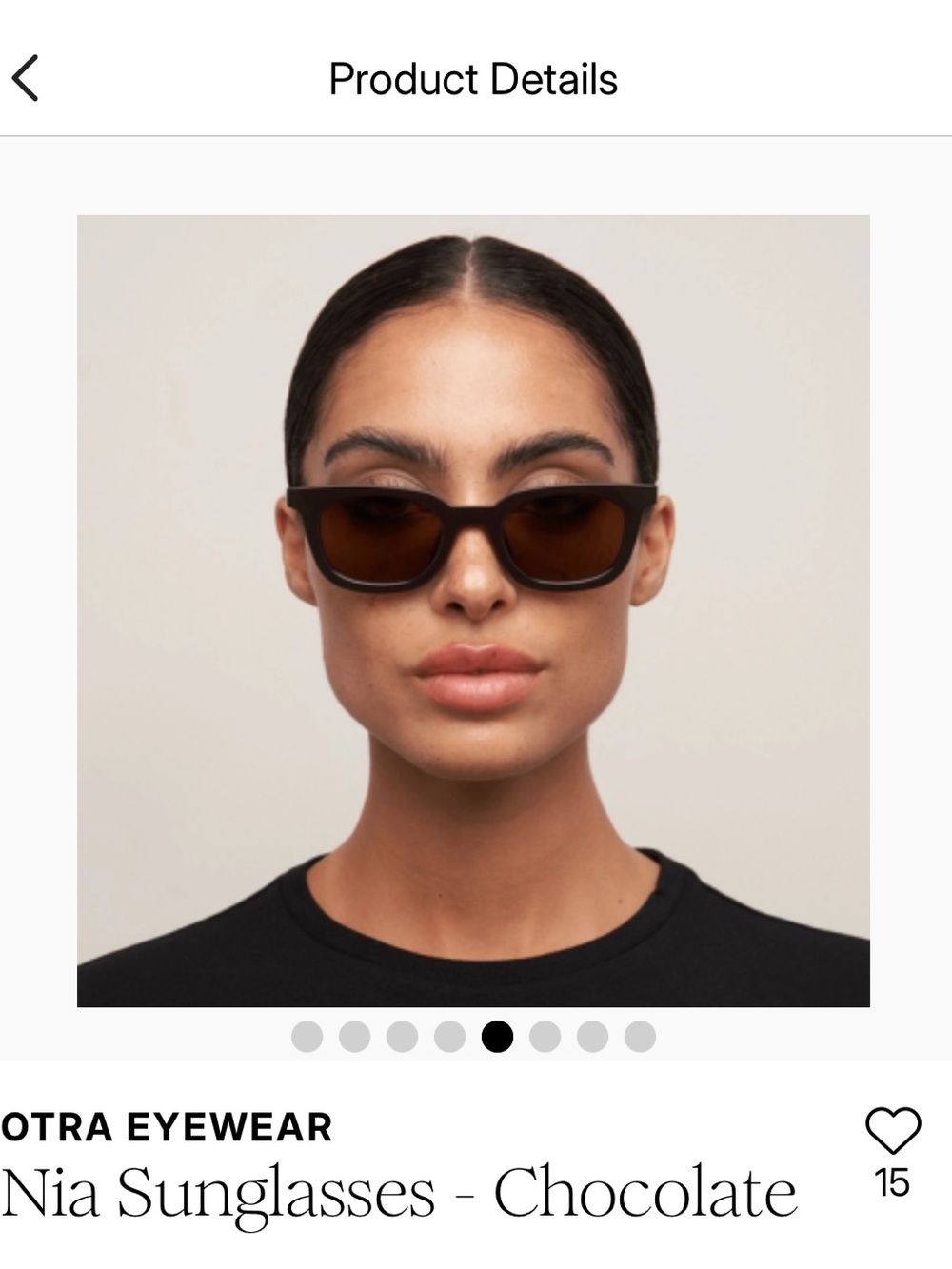 Nia Sunglasses — Chocolate Brown eyewear